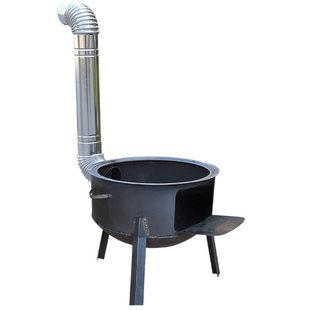 S * firewood stove outdoor portable rural household firewood stove burning firewood new big mouth stove open-air barbecue pot