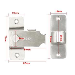 Stainless Steel Door Latch 90-Degree Sliding Door Bolt Vintage Door Lock Adhesive Sliding Door Latch Door Lock Plate
