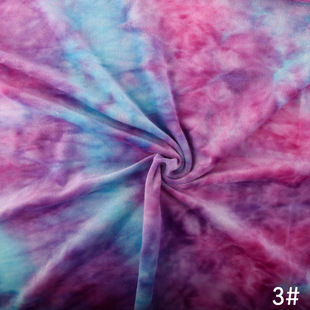New in stock crystal velvet tie-dye 170g thickened colorful crystal velvet color gradient colorful short plush cloth