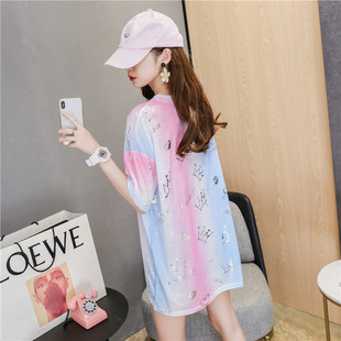 Quality 2025 Summer Export Short-Sleeved T-Shirt Pullover Short-Sleeved Round Neck Loose Women's T-Shirt First-Hand Supply