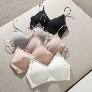 Export Japanese Department Store Order Giant Soft Yarn Pit Strap Bra Yoga Invisible Sports Underwear Summer #101