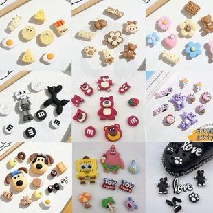 Cave Shoes Accessories Women's Cute Shoe Buckle Diy Shoe Flower Accessories Decorative Removable Cartoon Buckle Cute Ins