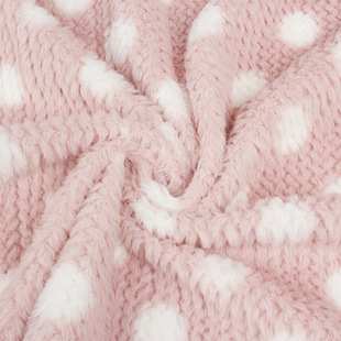 Rabbit Fur Debate Flower Print Polka Dot