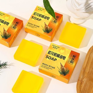[Simi Silk] Pine Pollen Essence Oil Soap Hand-made Soap Cleans and Moisturizes 80G