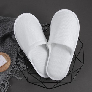 Five-star linen disposable slippers hotel special hotel cotton linen non-slip home hospitality thickened slippers