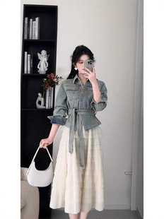 American Retro Denim Coat Women's 2025 Spring Women's New High-end Top Cardigan Top Women's Loose Fashion