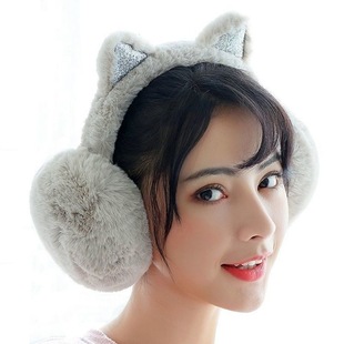 Earmuffs Warm Winter Female Korean Style Cute Student Earmuffs Winter Ear Protection Plush Earmuffs Anti-freeze Folding Earmuffs