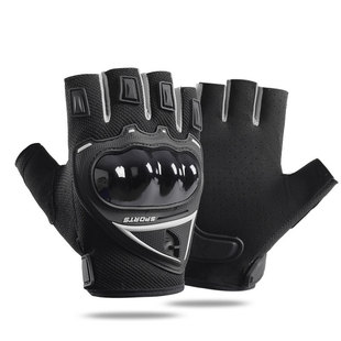 Summer Riding Half-finger Gloves Men's Fitness Equipment Training Breathable Anti-fall Motorcycle Anti-slip Wear-resistant Cross-border A3B1