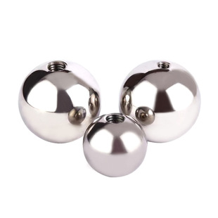 304 stainless steel solid perforated steel ball with hole through hole drilling tapping metric thread steel ball nut ball in stock