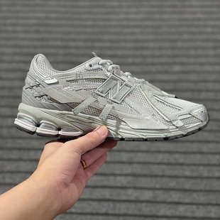 Putian shoes nb1906r deconstructed gray silver breathable shock absorption increased sports shoes for men and women