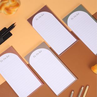 Cross-border magnetic note book Morandi color self-discipline card book simple tearable shopping list book soft magnetic refrigerator sticker
