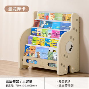 Manlongville Elephant Picture Book Shelf Bookshelf Storage Rack