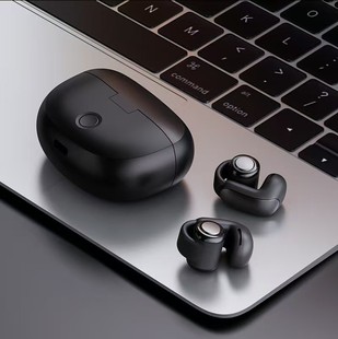 2025 новый трансграничный смарт-V12 Bluetooth-гарнитура беспроводной зажим ухо шумоподавление большой мощности спортивные наушники оптом