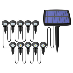 23 years of explosions solar lights a solar panel to drag ten small lights outdoor waterproof landscape decoration lead street lamp