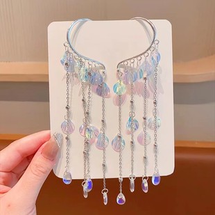Children's Bow Hairpin Girls' Forehead Chain Headwear Mermaid Headwear Performance Super Fairy Shell Hair Accessories