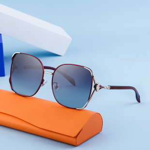 KAJILA European and American fashionable polarized large frame sunglasses women's high-grade trendy street shooting sunglasses women's cross-border wholesale