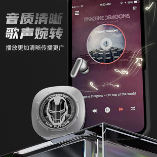 Подлинная совместная версия Marvel с высоким качеством звука в ухе Bluetooth-гарнитура действительно беспроводная сверхдлинное время автономной работы