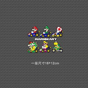 Cross-border foreign trade super Mary Mario car stickers cartoon cute game decoration electric window glass car stickers