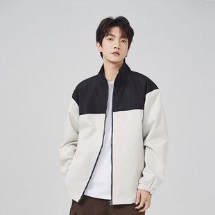 Men's and women's jacket jacket collar long sleeve leisure sports men's and women's long sleeve jacket jacket a generation of hair