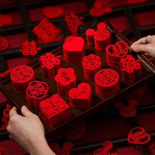 New flocking hand throw wedding supplies decoration creative flower spreading wedding fruit plate wedding decoration press bed