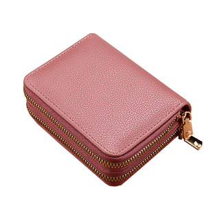 Double Zipper Multifunctional Organ Bag Women's Short Card Bag Large Capacity Multi-Card Driver's License Card Holder Coin Purse