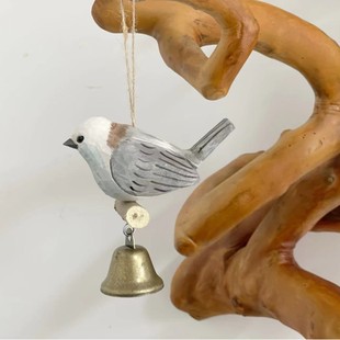 Wooden Children's Toys Spot Fat Bird Wooden Ornaments Gifts Office Living Room diy Ornaments