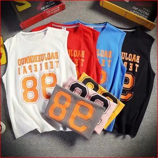 Vest Men's Inner Wear 2025 Sleeveless T-shirt Bottoming Korean Style Loose Waistcoat Summer Sports Basketball Undershirt Trendy Brand Ins