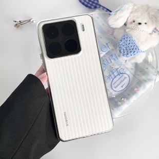 Простой высокопроницаемый гофрированный рисунок подходит для Xiaomi 15 чехол для телефона K80pro HD PC защитный чехол для Xiaomi K70U Extreme