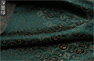 Chinese style cheongsam Mongolian gown stage film and television national costume jacquard brocade silk decorative handmade fabric