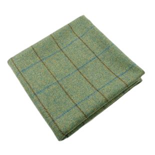 Thick British Style Moss Green Floral Yarn Brown Blue Plaid Wool Wool Fabric Coat Cloak Fabric