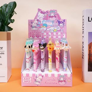 Explosions Sanrio patch pen 6 kinds of fragrance ins cute kulomi girl heart smooth and easy to write a variety of ink