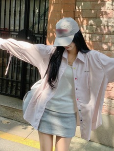 Spring and Autumn Design Sense Niche Color Button Shirt Long Sleeve 2025 New Gentle Milk apricot Loose Shirt Jacket