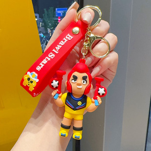 Cross-border hand tour wilderness chaos bucket key chain cartoon doll car key chain accessories schoolbag pendant small gift