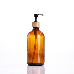 Amazon 500ml Press glass hand sanitizer bottle Boston hotel shower gel emulsion bottled wholesale