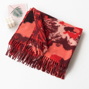 2024 new soft warm cashmere literary vintage tassel scarf high sense ladies scarf shawl wholesale
