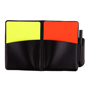 Manufacturers supply red and yellow card football match red and yellow card referee tools to send recording paper pencils