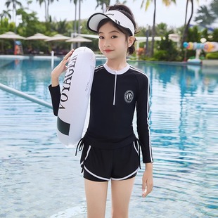 Children's Swimwear Split Large Kids Teenager Girls Swimwear Girls' Professional Swimming Training Swimwear suit