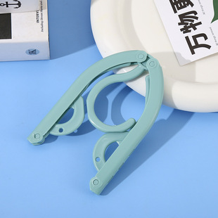 Folding Hanger Bold Travel Portable Pants Rack Household Non-Slip Drying Clothes Hanger Plastic Folding Hanger