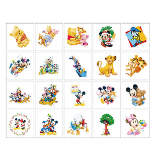 Wholesale Cartoon Frozen Princess Aisha Tattoo Stickers Kids Cute Snow White Temporary Arm Stickers