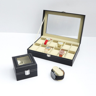 in stock Leather Watch Box Storage Box Wrist Watch Display Box Mechanical Watch Jewelry Box Watch Box Bracelet Finishing Box