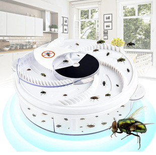 Fly-killing Household Electric Catching and Catching Fly-driving Artifact One-sweeping Automatic Rotating Fly-collecting and Destructing Fly Trapper