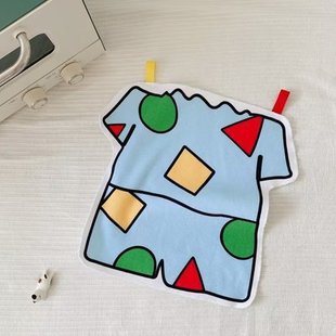 Japanese style crayon Xiaoxin kitchen hand towel hanging absorbent hand towel children's towel hand towel