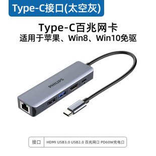 Philips USB в сетевой порт Проводная 100 м гигабитная внешняя сетевая карта настольный компьютер конвертер RJ45 снаружи