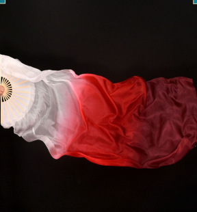 Classical Dance Silk Dance Fan Wrapping Dance Fan Wine Red Wanjiang Dance Fan Leng Life River Children's Long Fan