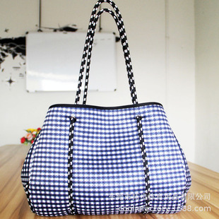 Customized Girls Clutch Bag, Diving Material Perforated Beach Bag, Rubber Women's Shoulder Bag, Fashion Handbag Bags