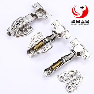 Pure Steel 1.5 Bubble Stainless Steel Hydraulic Hinge Cabinet Door Damping Slow Pipe Aircraft Hinge Furniture Hardware