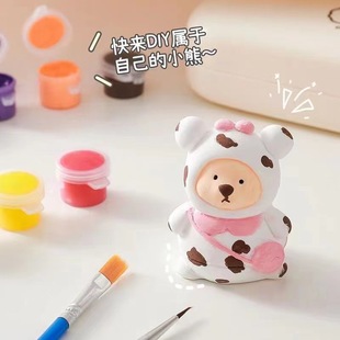 Wholesale Net red explosion backpack Bear rabbit plaster doll special wholesale graffiti DIY Square night market stall