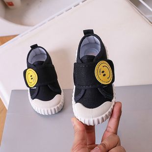 Children Canvas Shoes Girls Baby Canvas Shoes Baby 1 to 3 Years Old Baby Autumn Shoes Kindergarten Indoor Shoes
