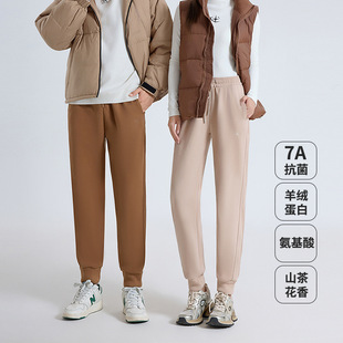 Windproof Warm Pants Women's Autumn and Winter Pants Thickened fleece-lined Casual Pants Women's Outdoor Loose All-match Harlan Sports Pants