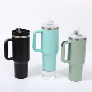 Трансграничное второе поколение 40oz Ice Ba Cup из нержавеющей стали вакуумная соломка для изоляции чашка на открытом воздухе с высоким значением портативная ручка